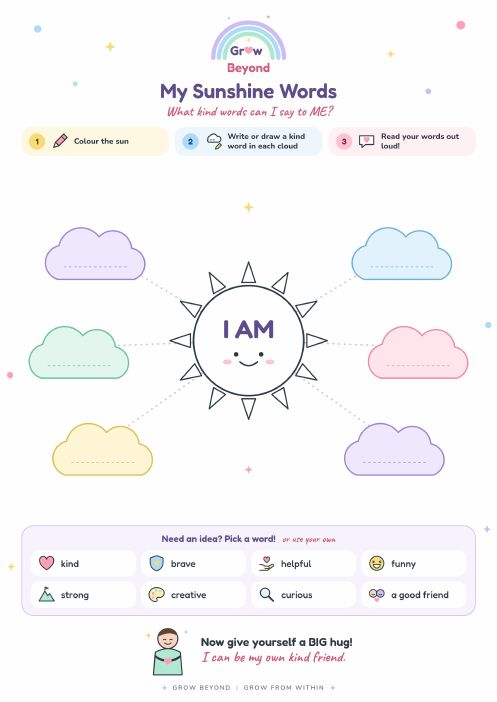 Preview of the My Sunshine Words worksheet