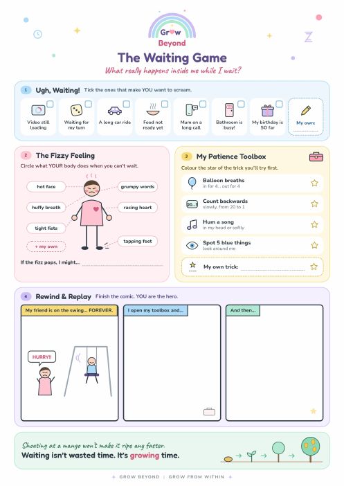Preview of the The Waiting Game worksheet